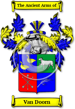 Van Doorn Family Crest Download (jpg) Legacy Series - 150 DPI